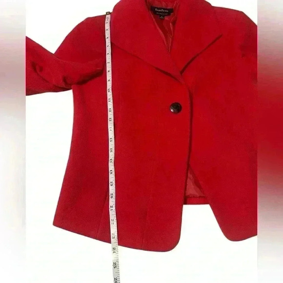 Evan-Picone Women’s size medium pink/red one button blazer. - Picture 6 of 9
